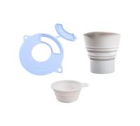 Ensemble complet d ' accessoires pour batteur sur socle avec entonnoir à farine étendu, couvercle antiéclaboussures et tasse à mesurer, ensemble d ' entonnoirs de distribution de poudre