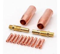 Ensemble complet de 14 buses de soudage MIG pour torche M3 compatible avec pointe de contact de 100 L, cuivre (0,8 mm)