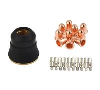 Ensemble complet de 21 consommables pour torche à plasma Trafimet S45 S54 avec électrode PD0116-08, pointe de torche PR0110 et capuchon pour une coupe efficace