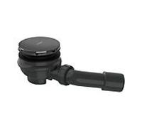 Ensemble complet de bonde Hansgrohe AXOR Staro 42542330 pour receveur de douche, chrome noir poli