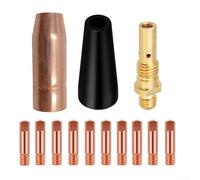 Ensemble complet de buses de soudage Mig pour machines Weld Pak 100 100hd 140hd 175hd, pointes en cuivre résistantes à la chaleur avec plusieurs ouvertures pour une performance stable (0,8 mm)