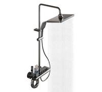 Ensemble complet de robinet de douche avec boutons detype piano, comprenant 4 sorties d'eau. Ensemble de douche