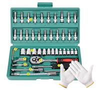 Ensemble complet d'outils manuels de 47 pièces liquet multifonctionnelle de qualité supérieure, ultra-portable, tout-en-un