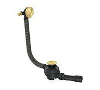 Ensemble complet Hansgrohe AXOR Exafill 42540950 : bonde, vidange et trop-plein de baignoire, laiton brossé
