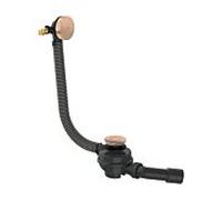 Ensemble complet Hansgrohe AXOR Flexaplus 42541300 Bonde et trop-plein pour baignoire, or rouge poli