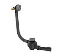Ensemble complet Hansgrohe AXOR Flexaplus 42541340 Bonde et trop-plein pour baignoire, chrome noir brossé