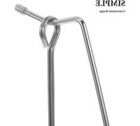 Ensemble comprenant 1 support pour brochettes de kebab et 1 support pour grille de barbecue au charbon - Brochettes en acier inoxydable, idéales pour rôtir la viande et les légumes, parfaites pour les