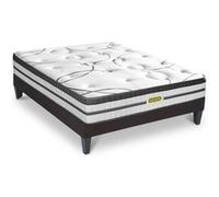 Ensemble Concorde 160x200 cm + sommier en kit - Ressorts + mémoire - Ép. 26 cm G