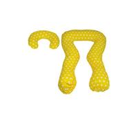Ensemble coussins d'accouchement pre/post natal pour les femmes pois de jaune