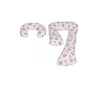 Ensemble coussins pre/post natal usages multiples confortable coers rouges