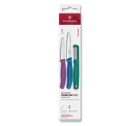 Ensemble couteau et éplucheur SWISS CLASSIC, lot de 3 pièces, multicolore, plastique, Victorinox
