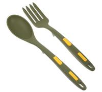 Ensemble Cuillère et Fourchette à Pâtes en Silicone Vert, la Cuisine