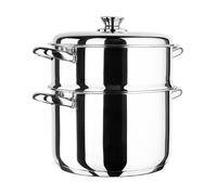 Ensemble cuisson vapeur - INOXIBAR - Marmite et cuiseur - acier inoxydable - cuisson vapeur - induction - Ø20 x H 23 cm
