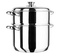 Ensemble cuisson vapeur - INOXIBAR - Marmite et cuiseur - acier inoxydable - cuisson vapeur - induction - Ø20 x H 23 cm