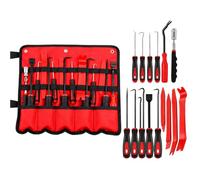 Ensemble d ' outils de crochet et de crochetage pour les travaux de | Quatre outils de coupe et quatre petits crochets, approches multiples, pochette de rangement avec porte-outils