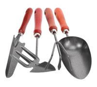 Ensemble D’Outils de Jardinage Mini en Fer à Manche Bois pour Rempotage | Bêche, Râteau à Trois Dents et Râteau, Surface Polie et Lisse, pour Balcon, Pots et Succulentes