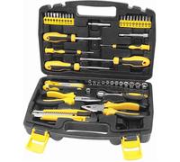 Ensemble d’outils - FIELDMANN - FDG 5015-51R - 51 pièces - Cliquet - 12 douilles 4 à 13 mm - 20 embouts - Mallette plastique
