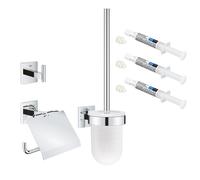 Ensemble d'accessoires 3-in-1 pour WC GROHE Start Cube chromé + 3 GROHE QuickGlue