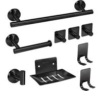 Ensemble d'accessoires de salle de bain 9 pièces - 40 cm - acier inoxydable - mise à niveau complète pour votre salle de bain