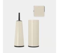 Ensemble d'accessoires de salle de bain Brabantia - ReNew, Beige doux, 3 pièces