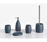 Ensemble d'Accessoires de Salle de Bain en Polyrésine 5 Pièces Distributeur