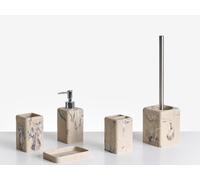 Set de 5 accessoires de salle de bain VILCANOTA Marbre beige