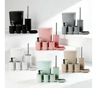 Ensemble d'accessoires de salle de bain, ensemble de produits de toilette, kit de salle de bain carré électrolytique, comprenant porte-brosse à dents, gobelet à bain de bouche, distributeur de savon, 