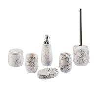 ensemble d'accessoires de salle de bain 6 pièces Céramique blanche Callela Lumarko !