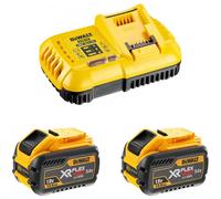 Ensemble d'accessoires DeWalt DCB118Y2-QW; 18/54 V; 2x12,0 Ah accu.