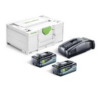 Ensemble d'accessoires Festool SYS 18V 2x8,0/SCA16; 18 V; 2x8,0 Ah accu.