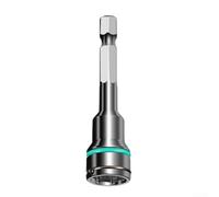 Ensemble d'adaptateurs de douilles hexagonales en acier avec retenue à ressort, tige de 6,35 mm vers réducteur de douille 8 mm 10 mm pour tournevis pneumatiques et électriques (10 mm)