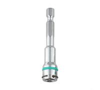 Ensemble d'adaptateurs de douilles hexagonales en acier avec retenue à ressort, tige de 6,35 mm vers réducteur de douille 8 mm 10 mm pour tournevis pneumatiques et électriques (8 mm)