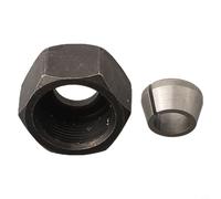 Ensemble d'adaptateurs de mandrin de serrage M17 pour défonceuse à bois et machine de gravure, convertisseur de bague en carbure avec écrou pour outils de coupe de 6 mm, 6,35 mm, 8 mm, 9,5 mm, 10 mm