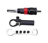 Ensemble D'adaptateurs pour Pistolet à Rivets, Perceuse sans Fil à 5 | Transforme la Perceuse sans Fil en Outil de Rivetage, Comprend Cinq Têtes, une Poignée de Stabilisation et une Fonction
