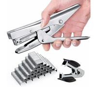Ensemble D'agrafeuses Métalliques Durables Avec 5 000 Agrafes Et Extracteur, Grande Capacité Pour 20 Feuilles, Conception Ergonomique, Performances Sans Bourrage