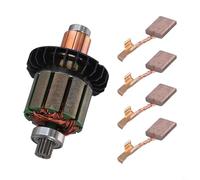 Ensemble d'armature et de balais de carbone compatibles avec Ddf482 Dhp482 Dhp482rae Dhp482z Ddf482rme Dhp482rme Ddf482rfe Pièce de rechange 619380-9 619583-5 et 194427-5 Cb-482rfe Kit métal 40