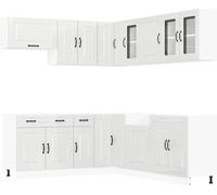 Ensemble d'armoires de cuisine 11 pcs Kalmar bois d'ingénierie