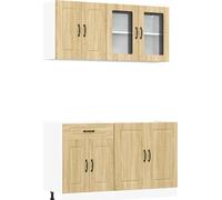 Ensemble d'armoires de cuisine 4 pcs Kalmar bois d'ingénierie