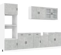 Ensemble d'armoires de cuisine 7 pcs Kalmar bois d'ingénierie