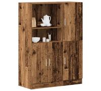 vidaXL Ensemble d'armoires de cuisine Chêne artisanal Bois d'ingénierie Rangement salon 2 pièces