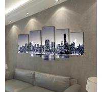 Ensemble d'Art Mural en Toile à 5 Panneaux - Thèmes et Tailles Variés vidaXL vid