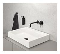 Ensemble d'assemblage Herzbach Deep Black 23.203757. 2000 .12 mitigeur lavabo encastré, bec 240 mm, noir mat