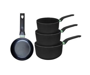 Ensemble de 1 poêle de 16 cm et 3 casseroles 16, 18 et 20 cm Fackelmann Brandao