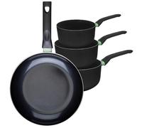 Ensemble de 1 poêle de 30 cm et 3 casseroles 16, 18 et 20 cm Fackelmann Brandao