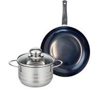Ensemble de 1 Poêle de cuisson 20 cm et 1 faitout 14 cm Elo Prima Brillant