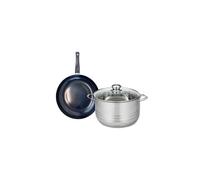 Ensemble de 1 Poêle de cuisson 20 cm et 1 faitout 20 cm Elo Prima Brillant