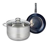 Ensemble de 1 Poêle de cuisson 20 cm et 1 faitout 24 cm Elo Prima Brillant Noir