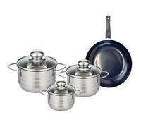 Ensemble de 1 Poêle de cuisson 20 cm et 3 faitouts 12, 14 et 16 cm Elo Prima Brillant Noir