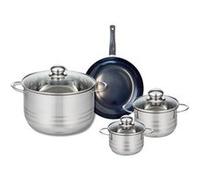 Ensemble de 1 Poêle de cuisson 20 cm et 3 faitouts 12, 14 et 24 cm Elo Prima Brillant