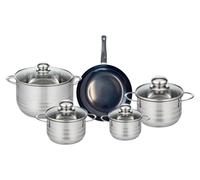 Ensemble de 1 Poêle de cuisson 20 cm et 4 faitouts 12, 14, 16 et 20 cm Elo Prima Brillant